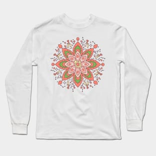 Floral art - Pink Long Sleeve T-Shirt